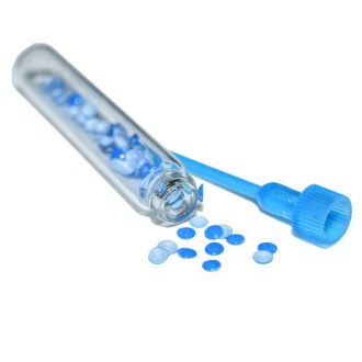 Targhette in opalite - senza numeri - 60 pezzi - Blu